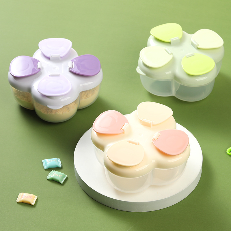 Baby Food Category - Contenitore Portatile Clover a 4 Scomparti