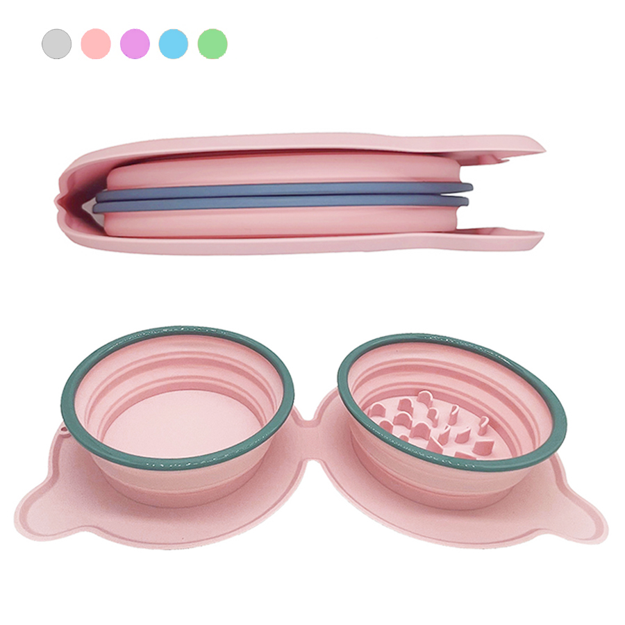 Baby Food Cat - Ciotole Pieghevoli in Silicone per Animali