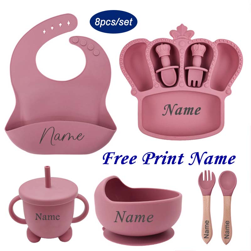 Baby Food Grater - Nome personalizzato piatto per l'alimentazione del