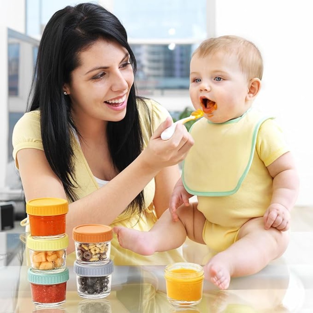 Baby Food In Jars - Set di 6 Barattoli in Vetro