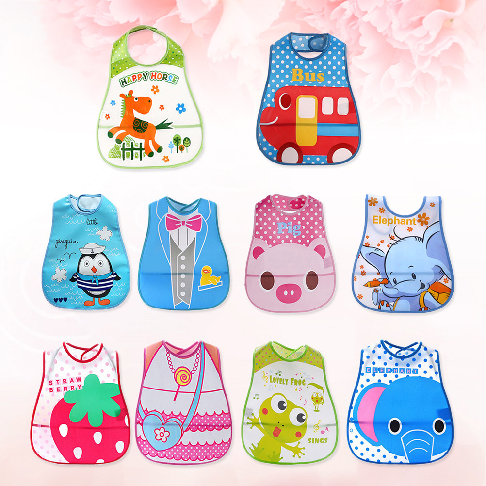 Feeding Baby Food - 10 pezzi di bavaglini per neonati,