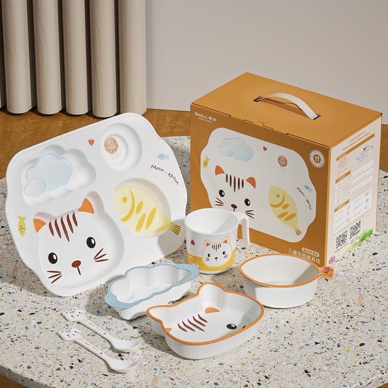 Baby Food Kitten - Set di confezioni regalo per stoviglie