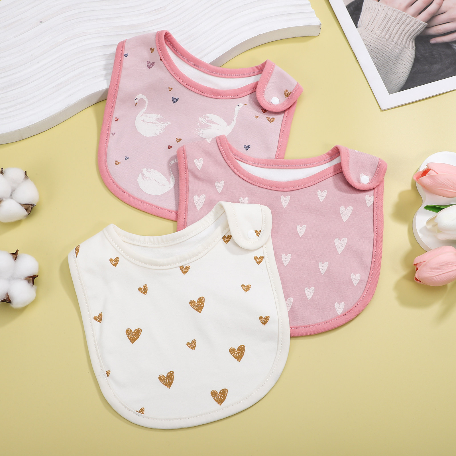 3 Pezzi Bavaglini in Cotone pe - Feeding Baby Food recensione e prezzo