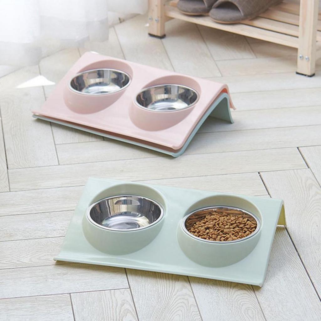 Doppia ciotola Design in accia - Baby Food Cat recensione e prezzo